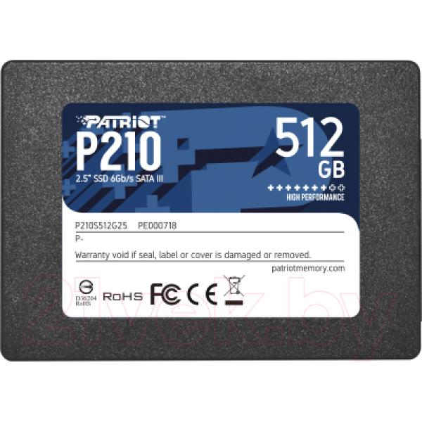 SSD диск Patriot P210 512GB (P210S512G25)