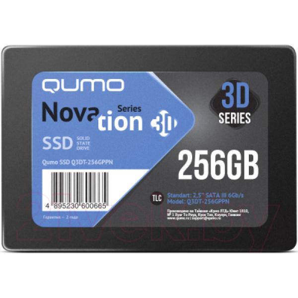 SSD диск Qumo Novation TLC 3D 256GB (Q3DT-256GPPN)