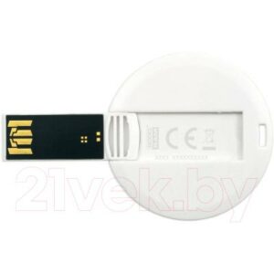 Usb flash накопитель Goodram Plastic Credit Card Round/UCR2 16GB (UCU2-0160W0BBB-CR)