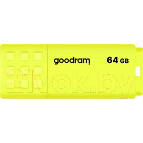 Usb flash накопитель Goodram UME2 64GB Yellow (UME2-0640Y0R11)