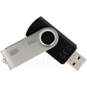 Usb flash накопитель Goodram UTS2 64GB Black (UTS2-0640K0R11)