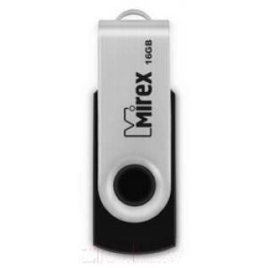 Usb flash накопитель Mirex Swivel Rubber Black 16GB (13600-FMURUS16)