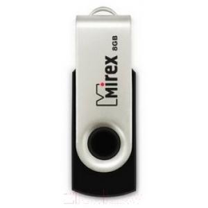 Usb flash накопитель Mirex Swivel Rubber Black 8GB (13600-FMURUS08)