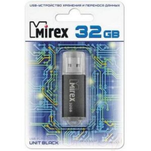 Usb flash накопитель Mirex Unit Black 32GB / 13600-FMUUND32