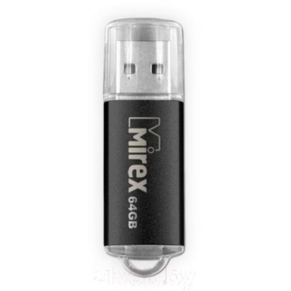 Usb flash накопитель Mirex Unit Black 64GB (13600-FMUUND64)