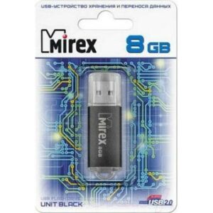Usb flash накопитель Mirex Unit Black 8Gb / 13600-FMUUND08
