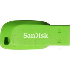 Usb flash накопитель SanDisk Cruzer Blade Electric Green 32GB (SDCZ50C-032G-B35GE)