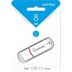 Usb flash накопитель SmartBuy Crown 8Gb White (SB8GBCRW-W)
