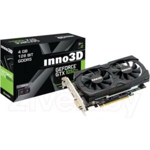 Видеокарта Inno3D GeForce GTX 1050 TI Twin X2 (N105K-2DDV-M5CM)