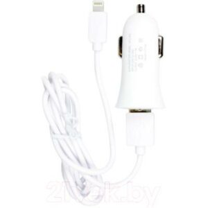 Зарядное устройство автомобильное PARTNER 033501 USB 1A / Apple 8pin