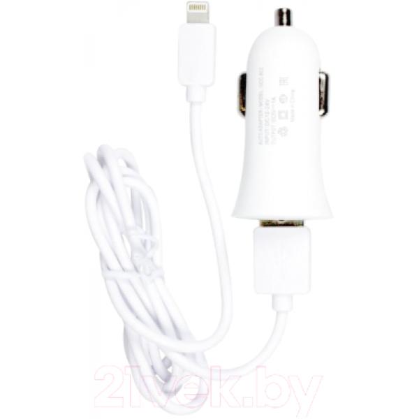 Зарядное устройство автомобильное PARTNER 033501 USB 1A / Apple 8pin