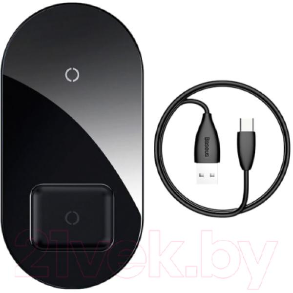Зарядное устройство беспроводное Baseus Simple 2in1 / WXJK-01