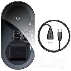 Зарядное устройство беспроводное Baseus Simple 2in1 / WXJK-A01