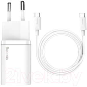 Зарядное устройство сетевое Baseus Super Si 1C Sets 25W / TZCCSUP-L02
