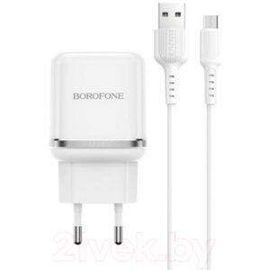 Зарядное устройство сетевое Borofone BA36A MicroUSB / 6931474715999