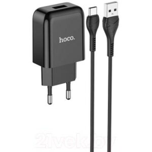 Зарядное устройство сетевое Hoco N2 + кабель AM-Type-C / 6931474728869