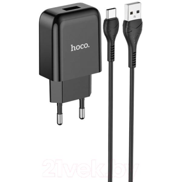 Зарядное устройство сетевое Hoco N2 + кабель AM-Type-C / 6931474728869