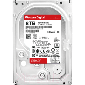 Жесткий диск для сервера Western Digital Red Pro 8Tb SATA-III (WD8003FFBX)