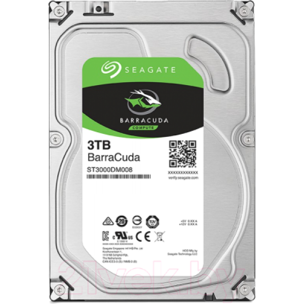 Жесткий диск Seagate BarraCuda 3TB (ST3000DM007)