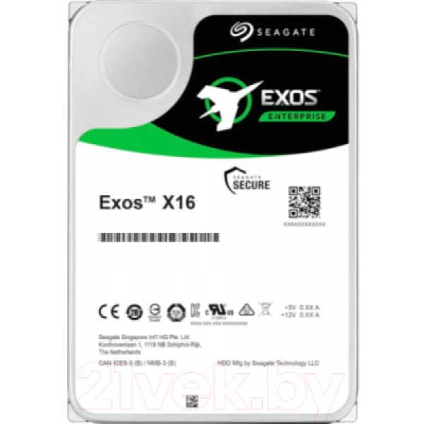 Жесткий диск Seagate Exos X16 10TB (ST10000NM001G)