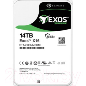 Жесткий диск Seagate Exos X16 14TB (ST14000NM001G)