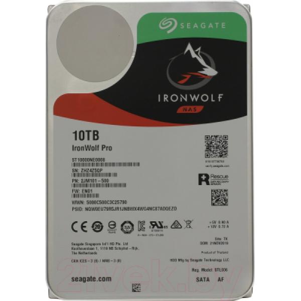 Жесткий диск Seagate IronWolf Pro 10TB (ST10000NE0008)