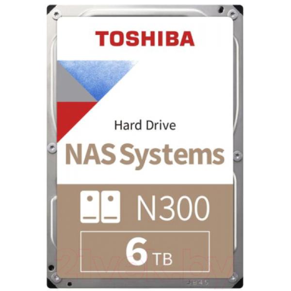 Жесткий диск Toshiba Sata-III NAS N300 6TB (HDWG160UZSVA)