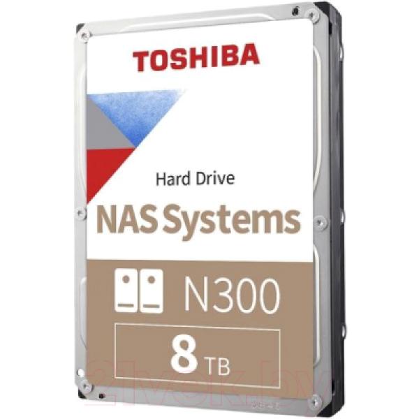 Жесткий диск Toshiba Sata-III NAS N300 8TB (HDWG180UZSVA)