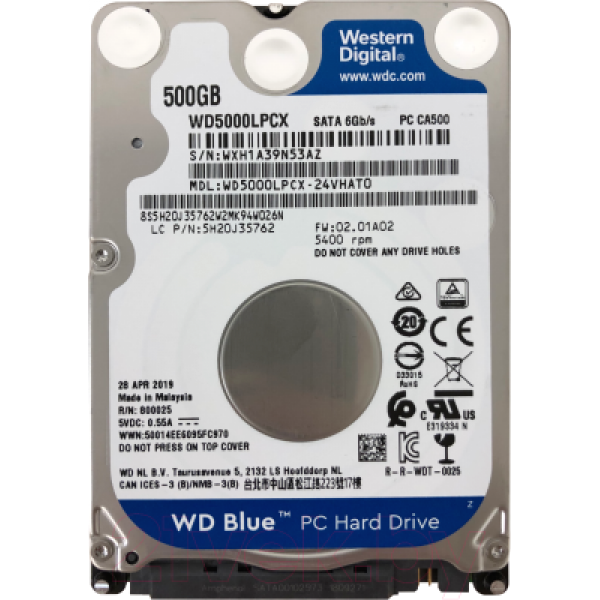 Жесткий диск Western Digital Digital 500GB (WD5000LPZX)