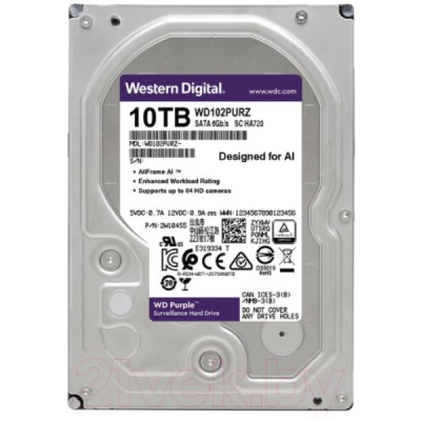 Жесткий диск Western Digital Purple 10TB