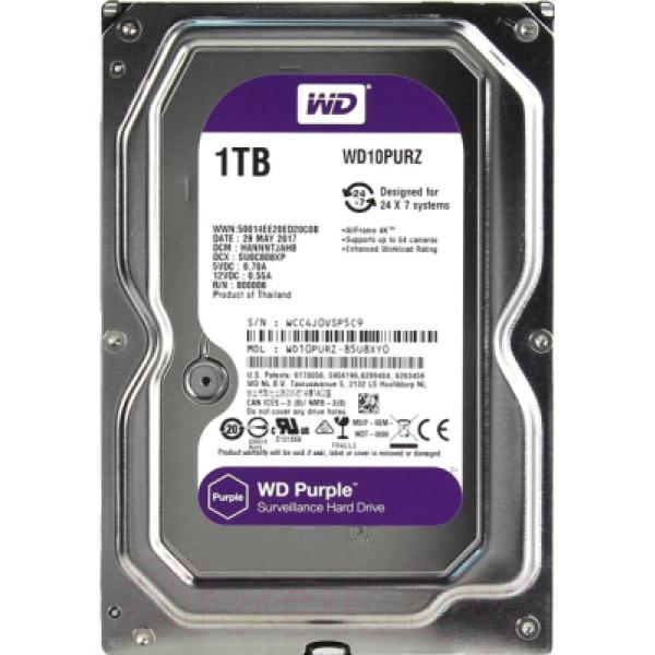Жесткий диск Western Digital WD10PURZ Purple